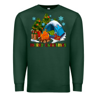 Sports Green merry Christmas camp Premium Sweatshirt - AdoDesignShop