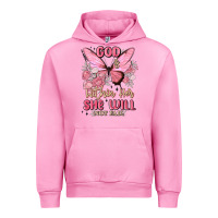 Fuchsia Pink god is within her she will not fail Urban Hoodie - MaliasSmallBusiness