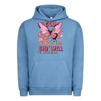 Pigment Pebble Blue god is within her she will not fail Urban Hoodie - MaliasSmallBusiness