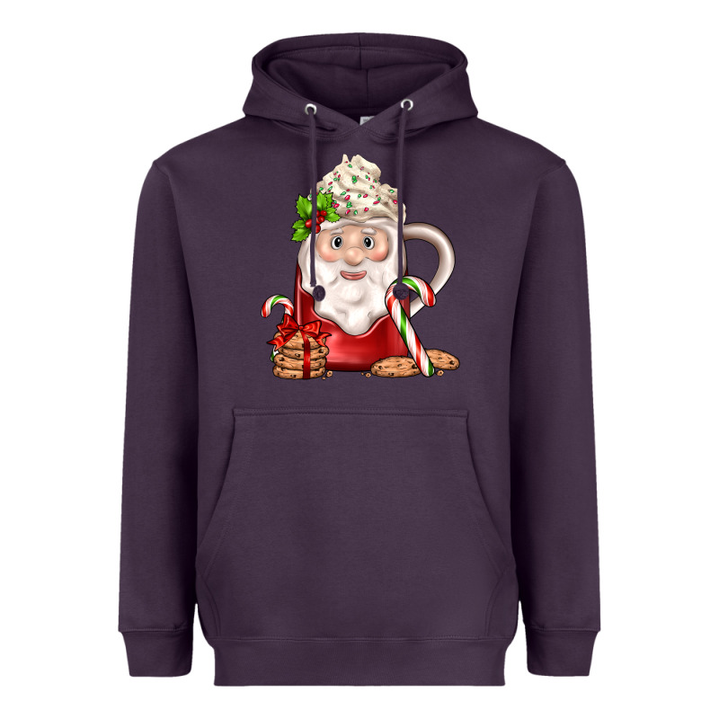 Santa Coffee Heavyweight Hoodie by JahusDesignShop | Teevron