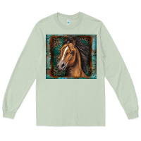 Matcha western horse Long Sleeve Tee - Zillion Design Studio