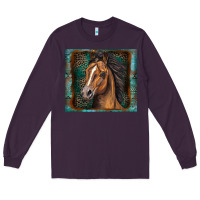 Plum western horse Long Sleeve Tee - Zillion Design Studio