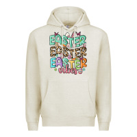 Oatmeal Heather easter vibes Premium Hoodie - MaliasSmallBusiness