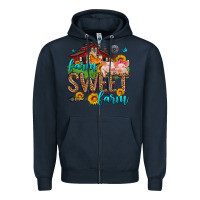 Navy farm sweet farm Zipper Hoodie - Zillion Design Studio