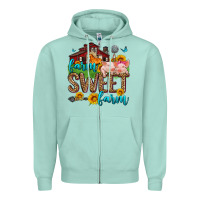 Seafoam farm sweet farm Zipper Hoodie - Zillion Design Studio