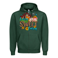 Sports Green farm sweet farm Zipper Hoodie - Zillion Design Studio