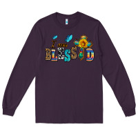 Plum ı am blessed Long Sleeve Tee - AdoDesignShop