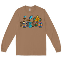 Toasted Coconut ı am blessed Long Sleeve Tee - AdoDesignShop