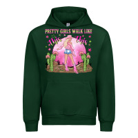 Forest Green pretty girls walk like this this Urban Hoodie - NancyCooperArtShop