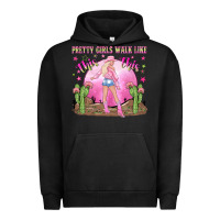 Pigment Black pretty girls walk like this this Urban Hoodie - NancyCooperArtShop