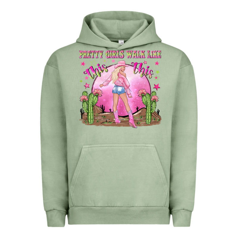Pretty Girls Walk Like This This Urban Hoodie by NancyCooperArtShop | Teevron