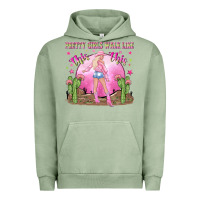 Pigment Oil Green pretty girls walk like this this Urban Hoodie - NancyCooperArtShop