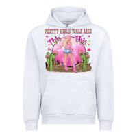 White pretty girls walk like this this Urban Hoodie - NancyCooperArtShop