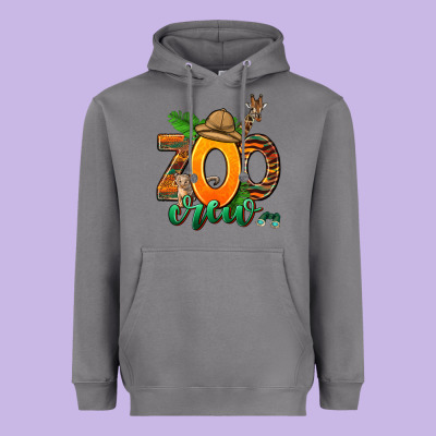 Zoo Crew Heavyweight Hoodie Designed By Adodesignshop