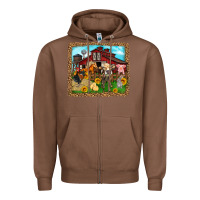 Chestnut farm life Zipper Hoodie - Zillion Design Studio