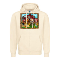 Sandshell farm life Zipper Hoodie - Zillion Design Studio