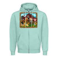 Seafoam farm life Zipper Hoodie - Zillion Design Studio