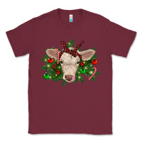 Burgundy Christmas charolais calf Classic Tee - RanaPortraitStore