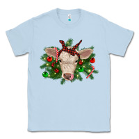 Dusty Blue Christmas charolais calf Classic Tee - RanaPortraitStore
