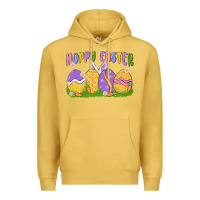 Antique Gold hoppy easter Premium Hoodie - MaliasSmallBusiness