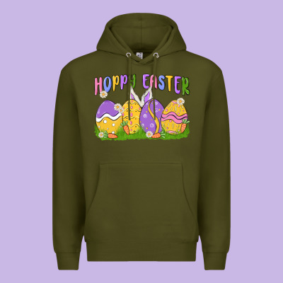 Hoppy Easter Premium Hoodie Designed By Maliassmallbusiness