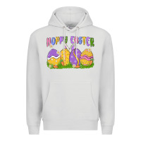 Dove Grey hoppy easter Premium Hoodie - MaliasSmallBusiness