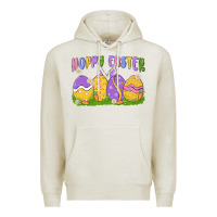 Oatmeal Heather hoppy easter Premium Hoodie - MaliasSmallBusiness