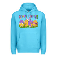 Ocean Blue hoppy easter Premium Hoodie - MaliasSmallBusiness