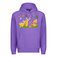Purple hoppy easter Premium Hoodie - MaliasSmallBusiness