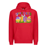 Red hoppy easter Premium Hoodie - MaliasSmallBusiness