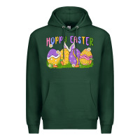 Sports Green hoppy easter Premium Hoodie - MaliasSmallBusiness