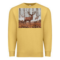 Antique Gold reinder Premium Sweatshirt - JahusDesignShop