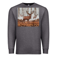 Charcoal Heather reinder Premium Sweatshirt - JahusDesignShop