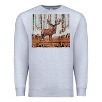 Heather Grey reinder Premium Sweatshirt - JahusDesignShop