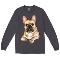 French Bulldog Sitting Long Sleeve Tee | Teevron