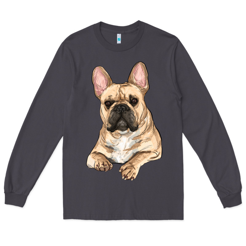 French Bulldog Sitting Long Sleeve Tee by RanaPortraitStore | Teevron