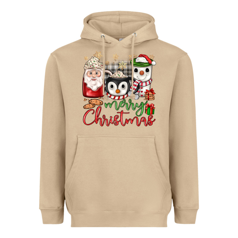 Merry Christmas Coffee Heavyweight Hoodie by JahusDesignShop | Teevron