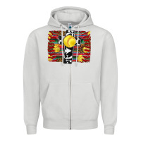 Dove Grey softball cross serape leopard background Zipper Hoodie - RanaPortraitStore