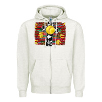 Oatmeal Heather softball cross serape leopard background Zipper Hoodie - RanaPortraitStore