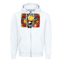 White softball cross serape leopard background Zipper Hoodie - RanaPortraitStore