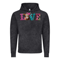 Vintage Black love with guernsey cow Vintage Hoodie - AdoDesignShop