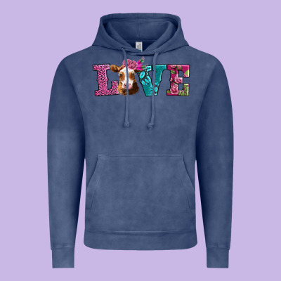 Love With Guernsey Cow Vintage Hoodie Designed By Adodesignshop