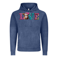 Vintage Denim love with guernsey cow Vintage Hoodie - AdoDesignShop