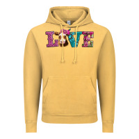Vintage Mustard love with guernsey cow Vintage Hoodie - AdoDesignShop