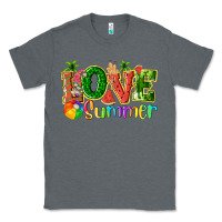 Charcoal Heather love summer with watermelon tbw Classic Tee - texasbilliewilder