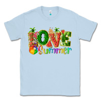 Dusty Blue love summer with watermelon tbw Classic Tee - texasbilliewilder