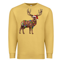 Antique Gold reindeer Premium Sweatshirt - JahusDesignShop