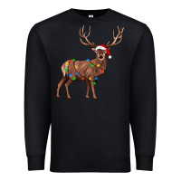 Black reindeer Premium Sweatshirt - JahusDesignShop