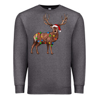 Charcoal Heather reindeer Premium Sweatshirt - JahusDesignShop