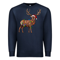 Navy reindeer Premium Sweatshirt - JahusDesignShop